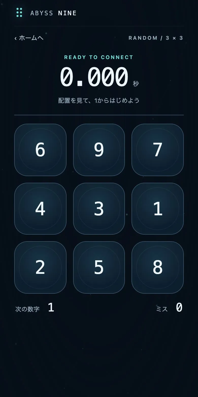 深淵九連のゲーム画面